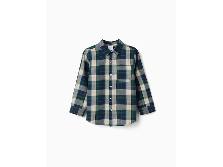 Camisa De Manga Larga A Cuadros Zippy 1