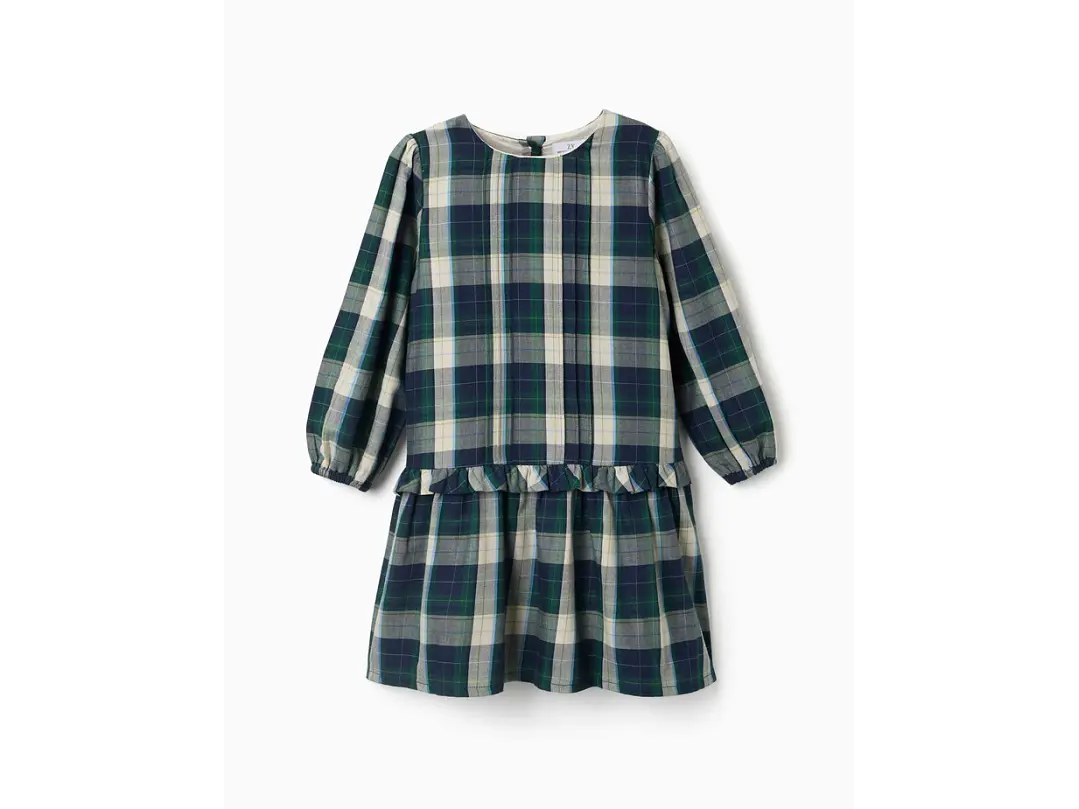 Vestido De Algodon Cuadro Zippy  1
