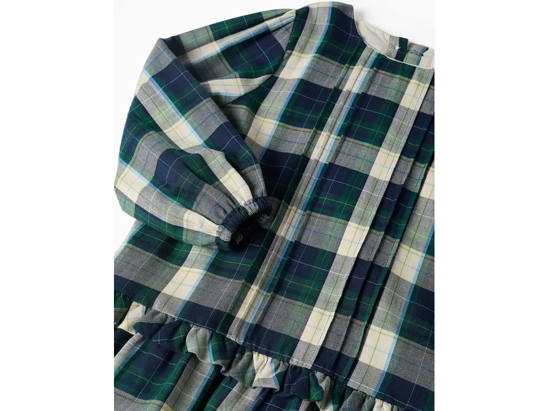 Vestido De Algodon Cuadro Zippy  3