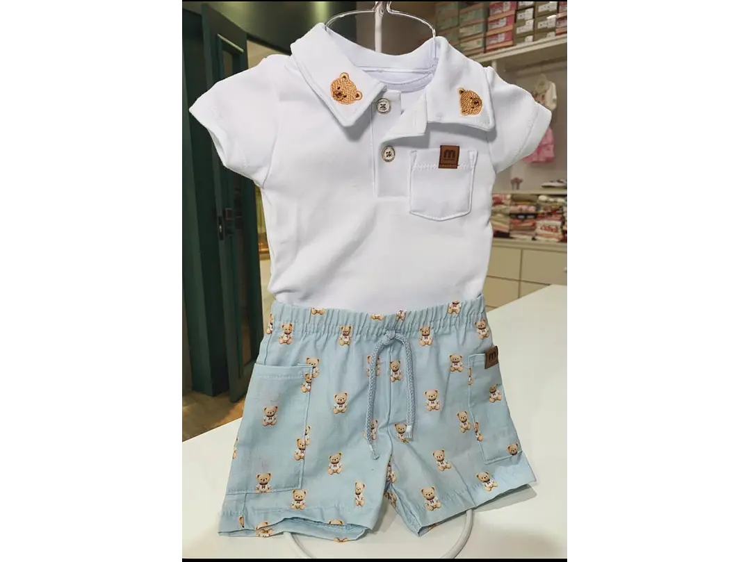 Set Oso Blanco-Azul 2