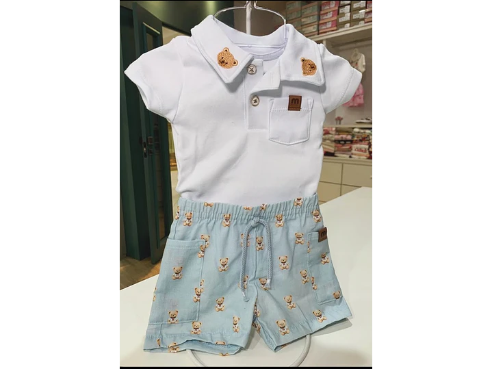 Set Oso Blanco-Azul 2