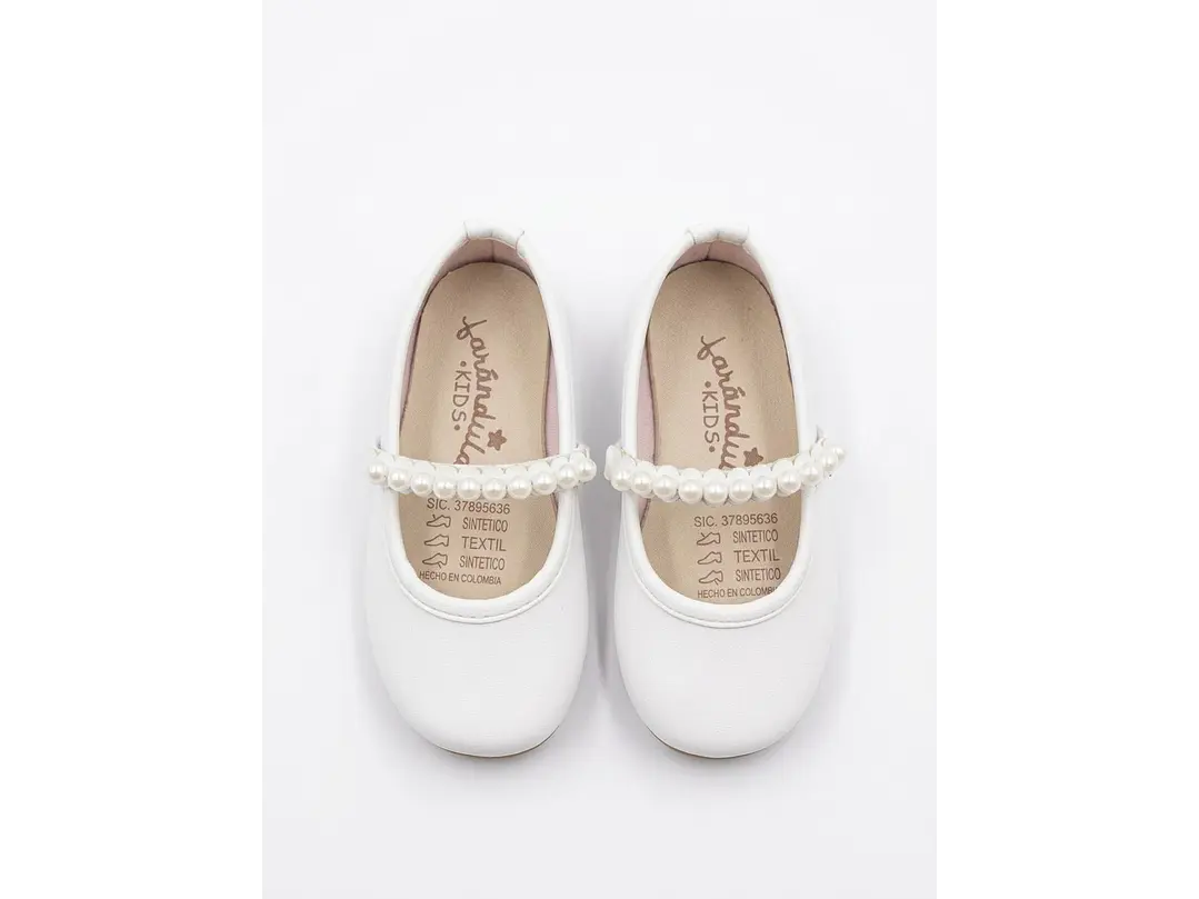 Baletas Blanco Perla  1