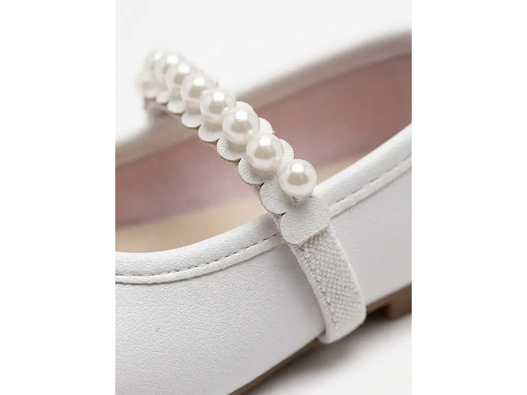 Baletas Blanco Perla  2