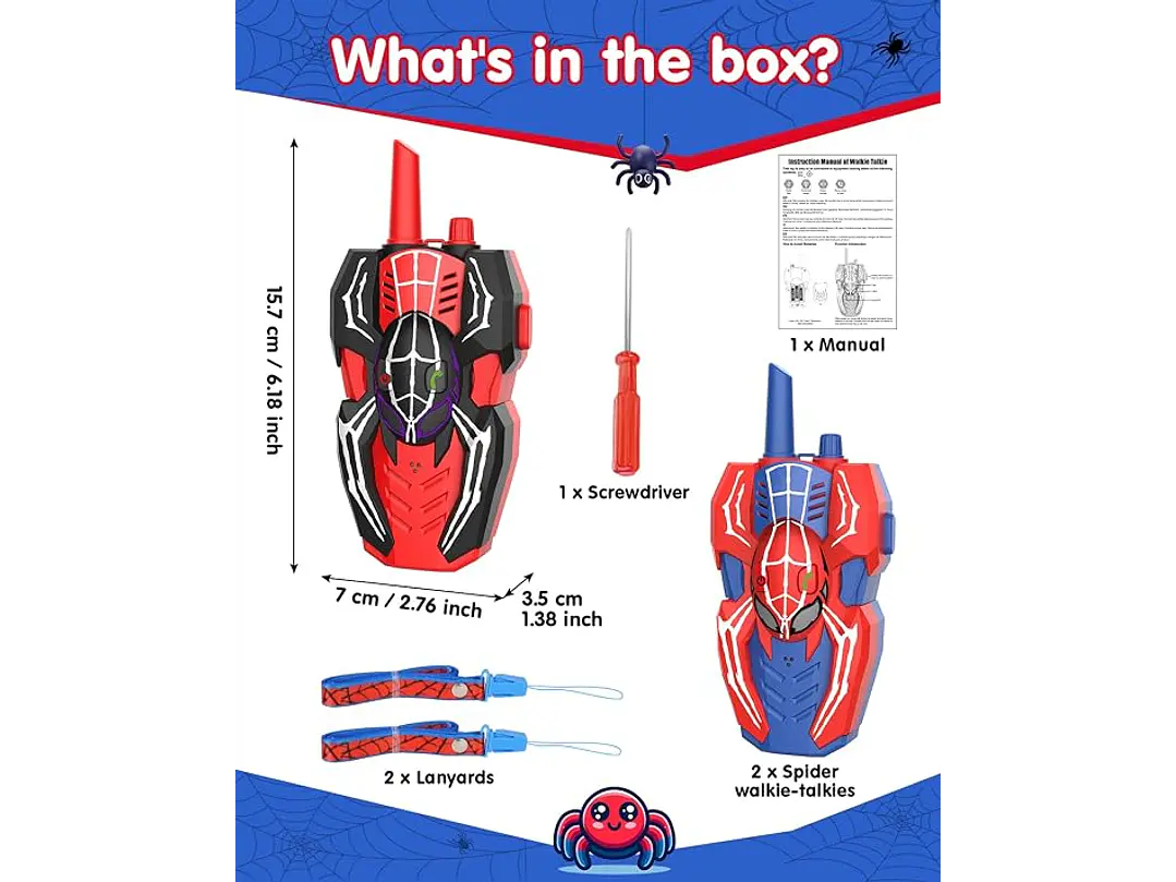 Walkie Talkies Spider Hero  3