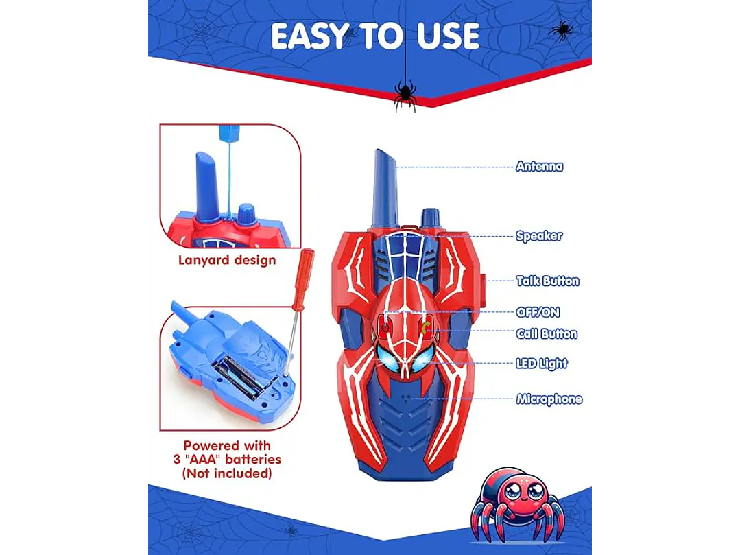 Walkie Talkies Spider Hero  4