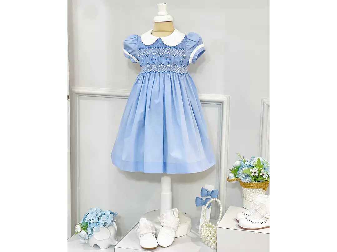 Vestido Farándula Nido Celeste  1