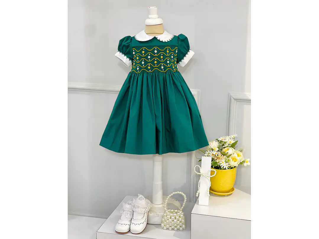 Vestido Farándula Verde  1
