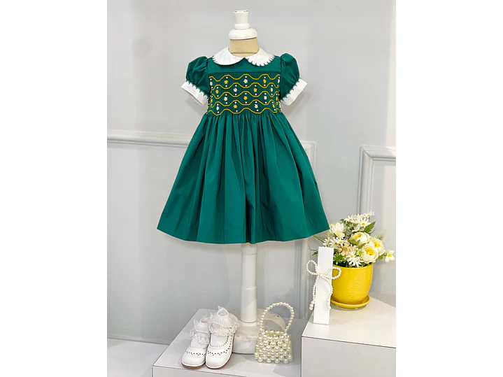 Vestido Farándula Verde  1