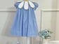 Vestido Farándula Flor Azul  - Miniatura 1