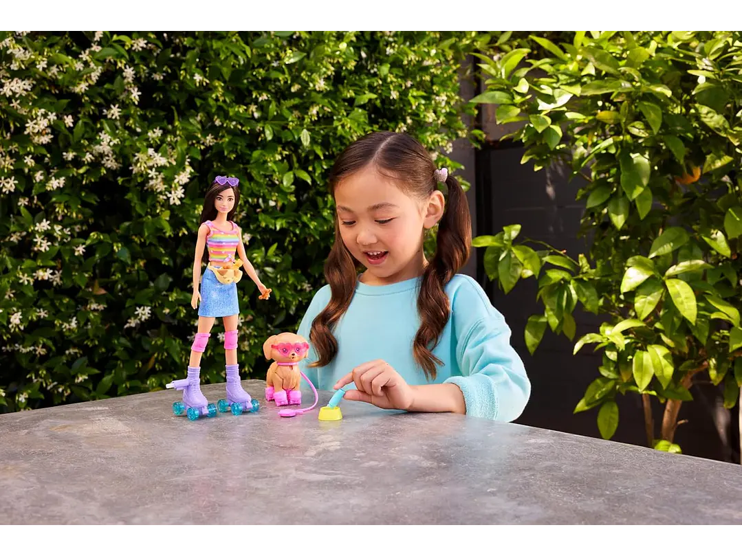  Barbie Mascotas Patinar 6