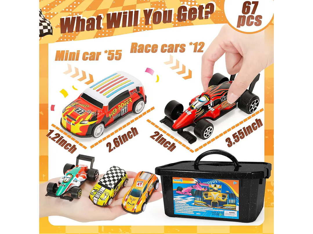 SevenQ Coches de juguete 3