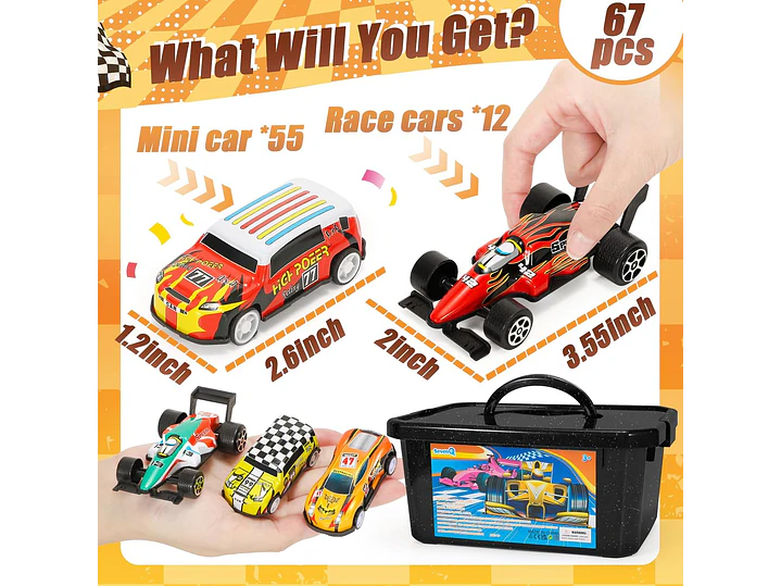 SevenQ Coches de juguete 3