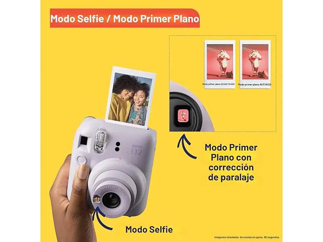 Cámara instantánea Fujifilm Instax Mini 12 - Lila Morado 7