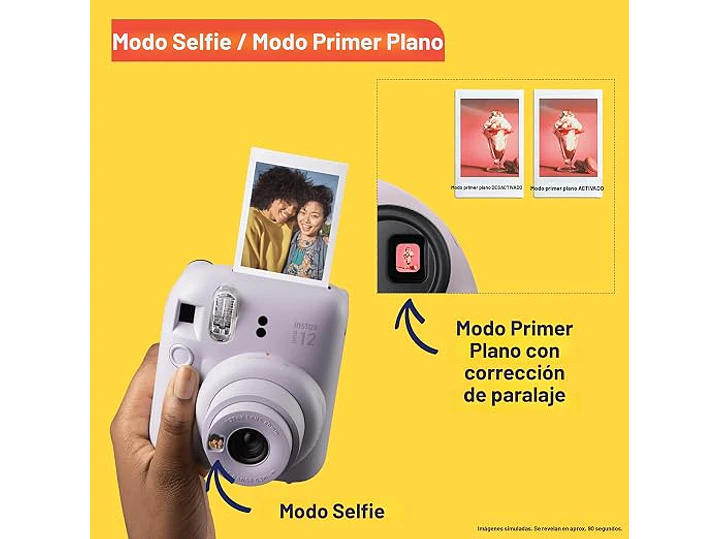 Cámara instantánea Fujifilm Instax Mini 12 - Lila Morado 7