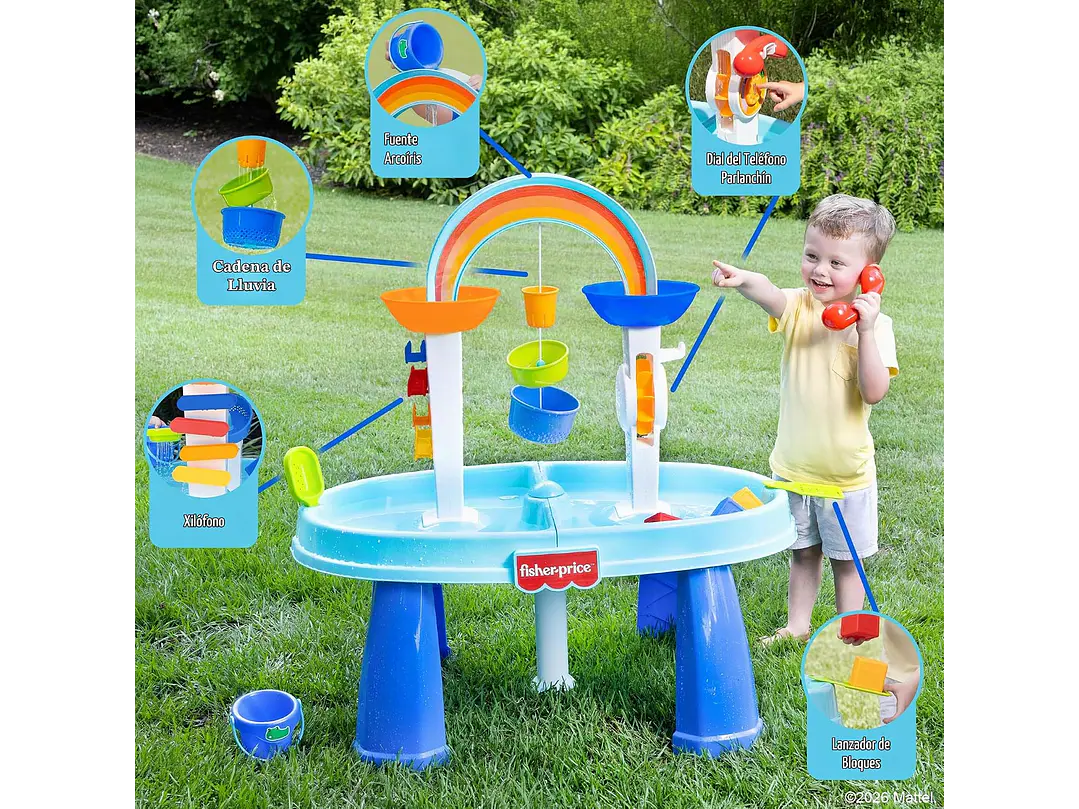 Fisher-Price™ Mesa de agua para verter y jugar 6