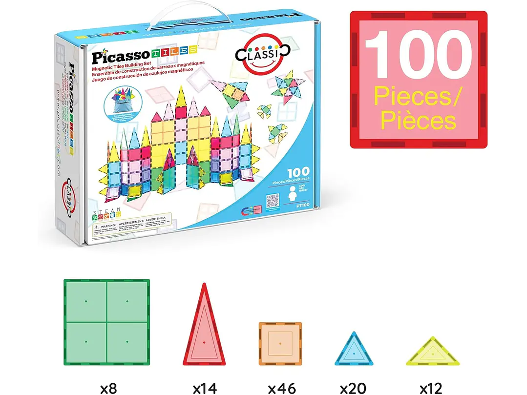 Juego De Construccion 100 Piezas Magneticas 6