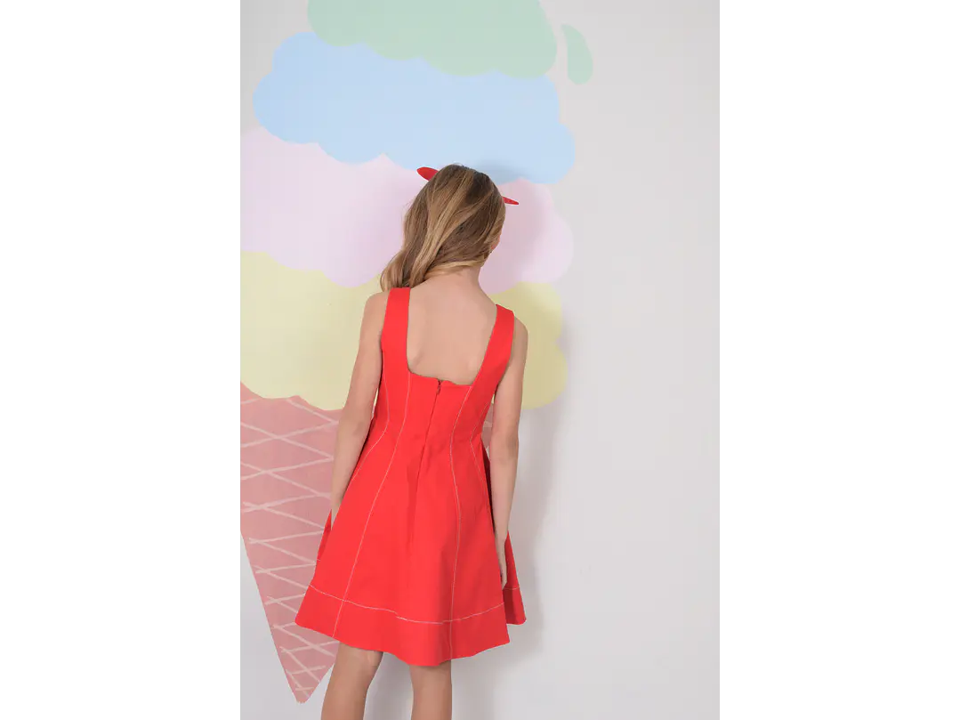 Vestido Socca  Rojo 2