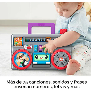  Fisher-Price Laugh & Learn Busy Boombox - Juguete para bebé | Juguete de aprendizaje