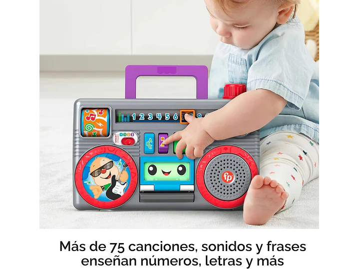  Fisher-Price Laugh & Learn Busy Boombox - Juguete para bebé | Juguete de aprendizaje 1