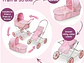  Igual que mamá 3-en-1 cochecito para muñeca, - Miniatura 3