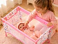 Cuna de muñeca de bebé de 18 pulgadas, cama de muñeca - Miniatura 6
