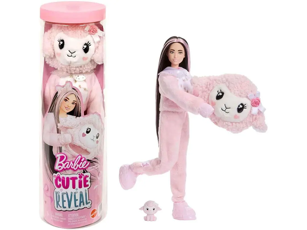 Barbie Cutie Reveal Muñeca y accesorios, Cuddly Series 1