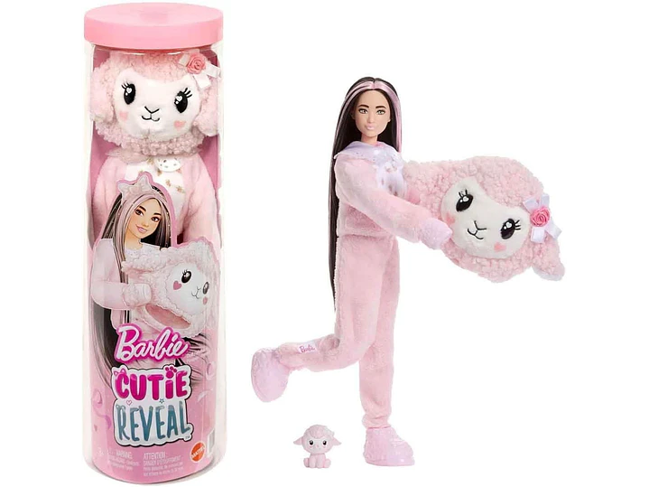 Barbie Cutie Reveal Muñeca y accesorios, Cuddly Series 1