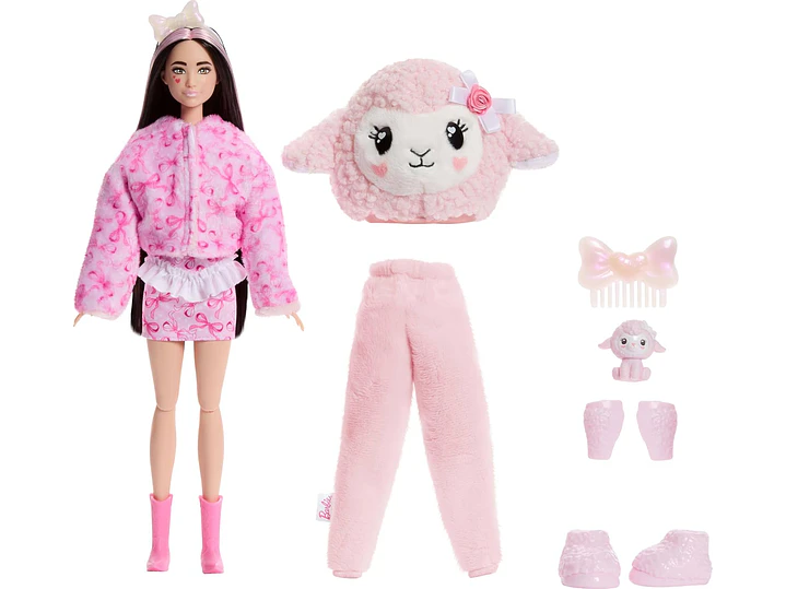 Barbie Cutie Reveal Muñeca y accesorios, Cuddly Series 2