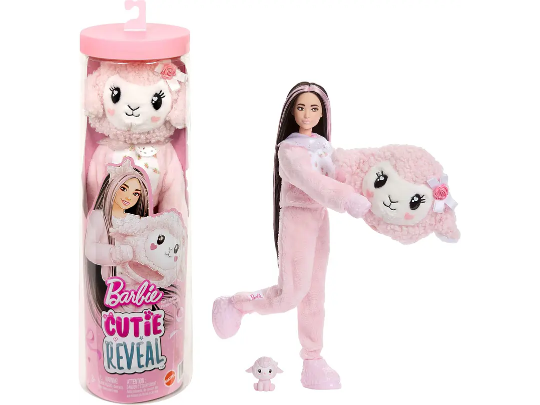 Barbie Cutie Reveal Muñeca y accesorios, Cuddly Series 5