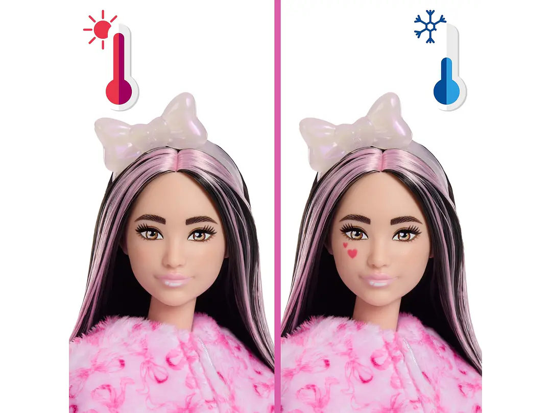 Barbie Cutie Reveal Muñeca y accesorios, Cuddly Series 6
