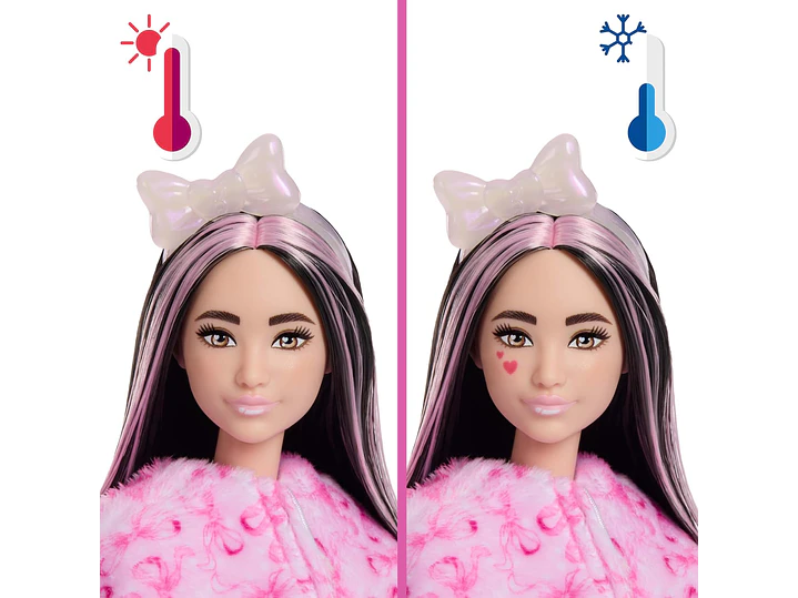 Barbie Cutie Reveal Muñeca y accesorios, Cuddly Series 6
