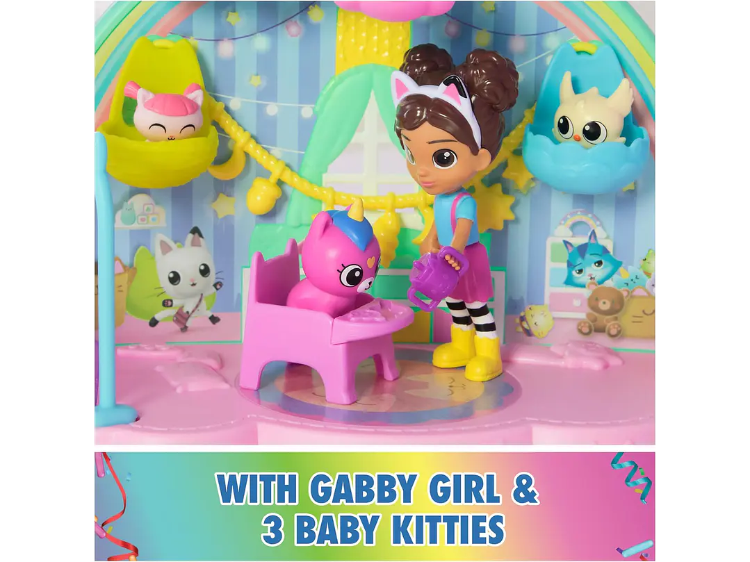Gabby's Dollhouse Kitty Care Ear Purrfect Playroom Juego 5