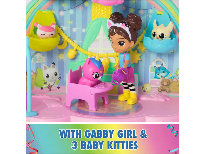 Gabby's Dollhouse Kitty Care Ear Purrfect Playroom Juego 5