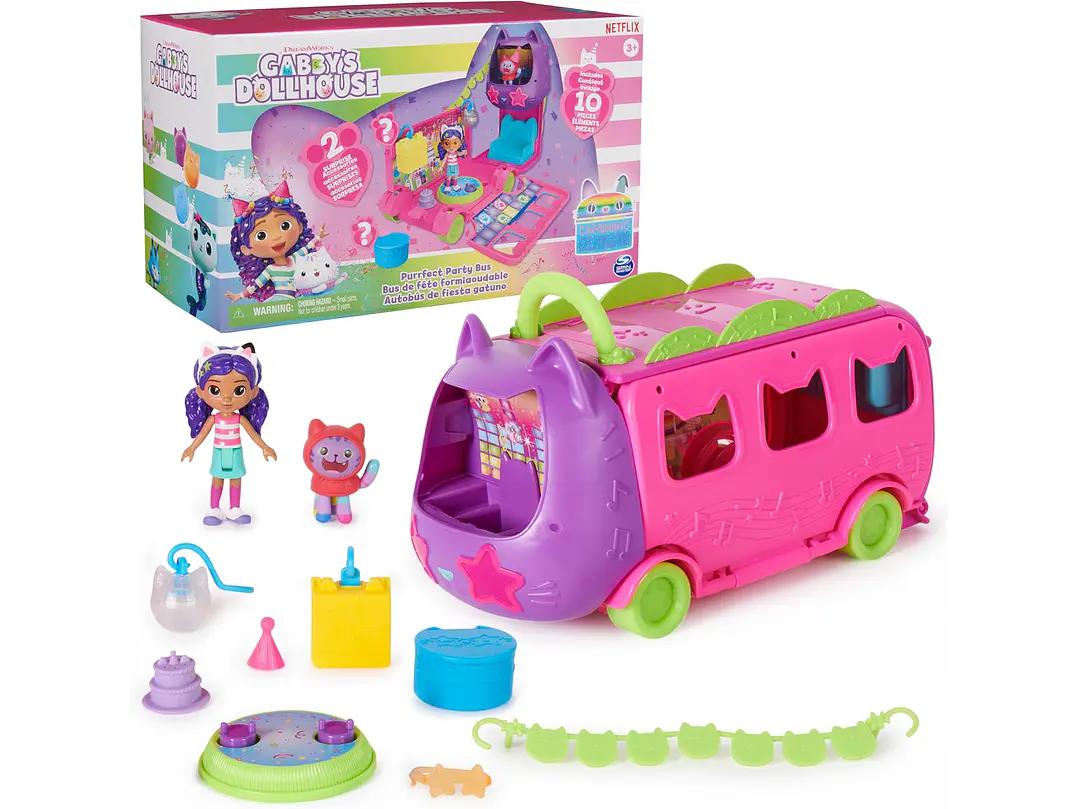  Gabby's Dollhouse Celebration Party Bus, set de juego 1