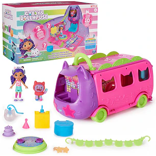  Gabby's Dollhouse Celebration Party Bus, set de juego