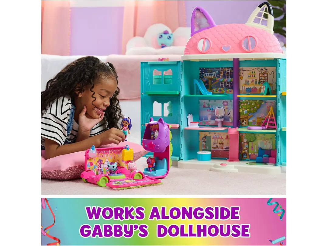  Gabby's Dollhouse Celebration Party Bus, set de juego 6