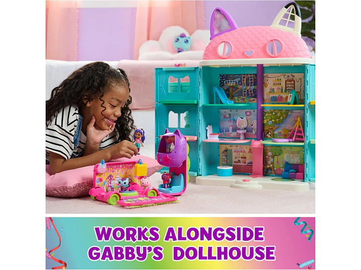  Gabby's Dollhouse Celebration Party Bus, set de juego 6
