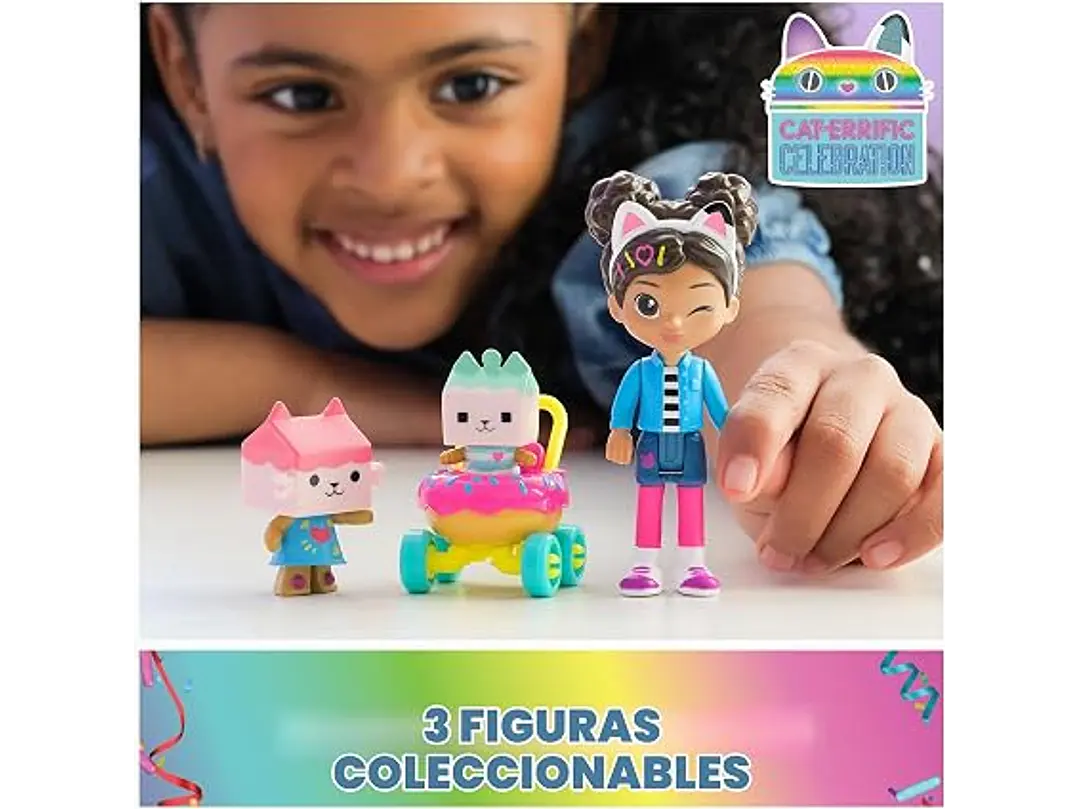 Gabby's Dollhouse Kitty Care - Juego de figuras de Gabby & Baby Box 2
