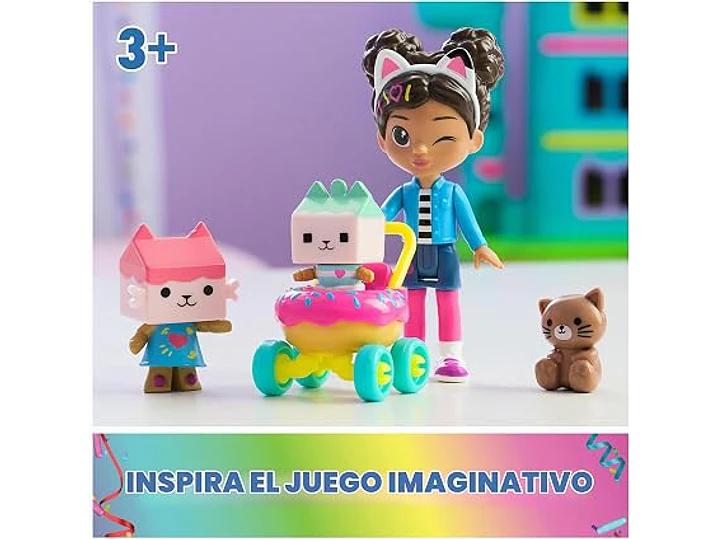 Gabby's Dollhouse Kitty Care - Juego de figuras de Gabby & Baby Box 3