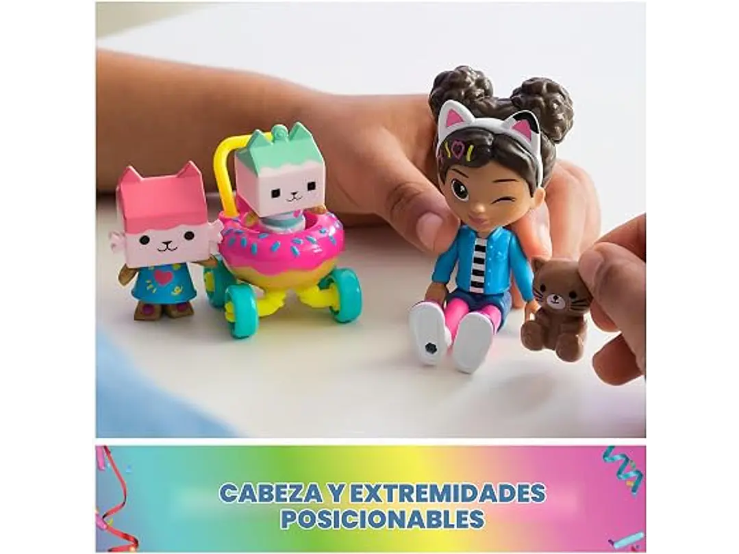 Gabby's Dollhouse Kitty Care - Juego de figuras de Gabby & Baby Box 4