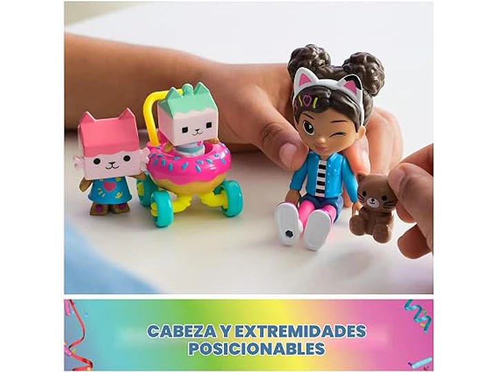 Gabby's Dollhouse Kitty Care - Juego de figuras de Gabby & Baby Box 4
