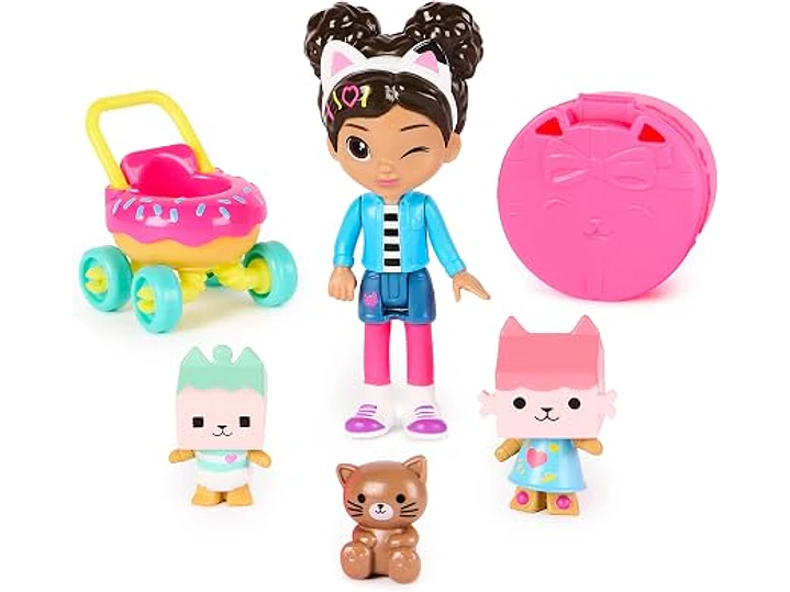 Gabby's Dollhouse Kitty Care - Juego de figuras de Gabby & Baby Box 1