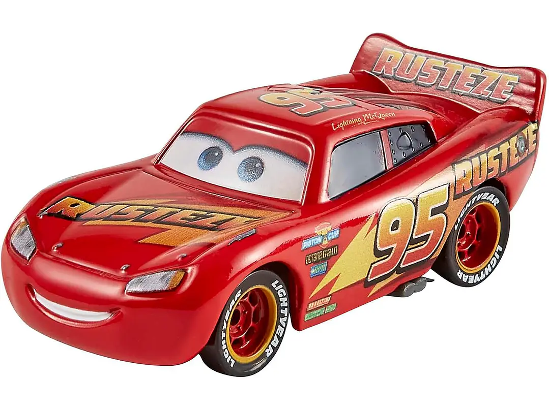 Mattel Disney y Pixar Cars Toys, Radiator Springs, paquete de 3 autos y camiones de juguete fundidos a presión con Lightning McQueen, Mater y Sheriff 3