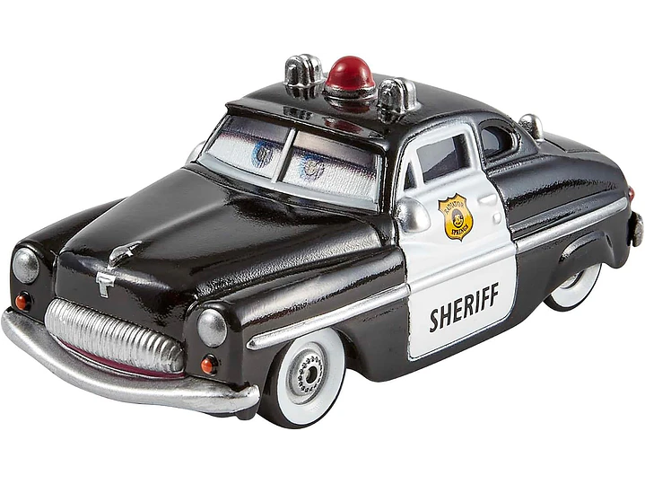 Mattel Disney y Pixar Cars Toys, Radiator Springs, paquete de 3 autos y camiones de juguete fundidos a presión con Lightning McQueen, Mater y Sheriff 4