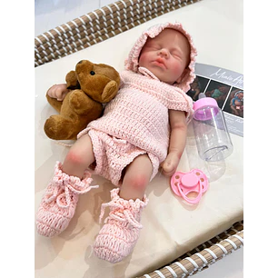Bebe Realista 33 cm Vinilo Elaborada a Mano 