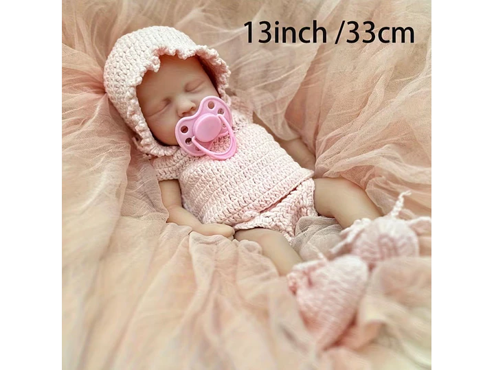 Bebe Realista 33 cm Vinilo Elaborada a Mano  3