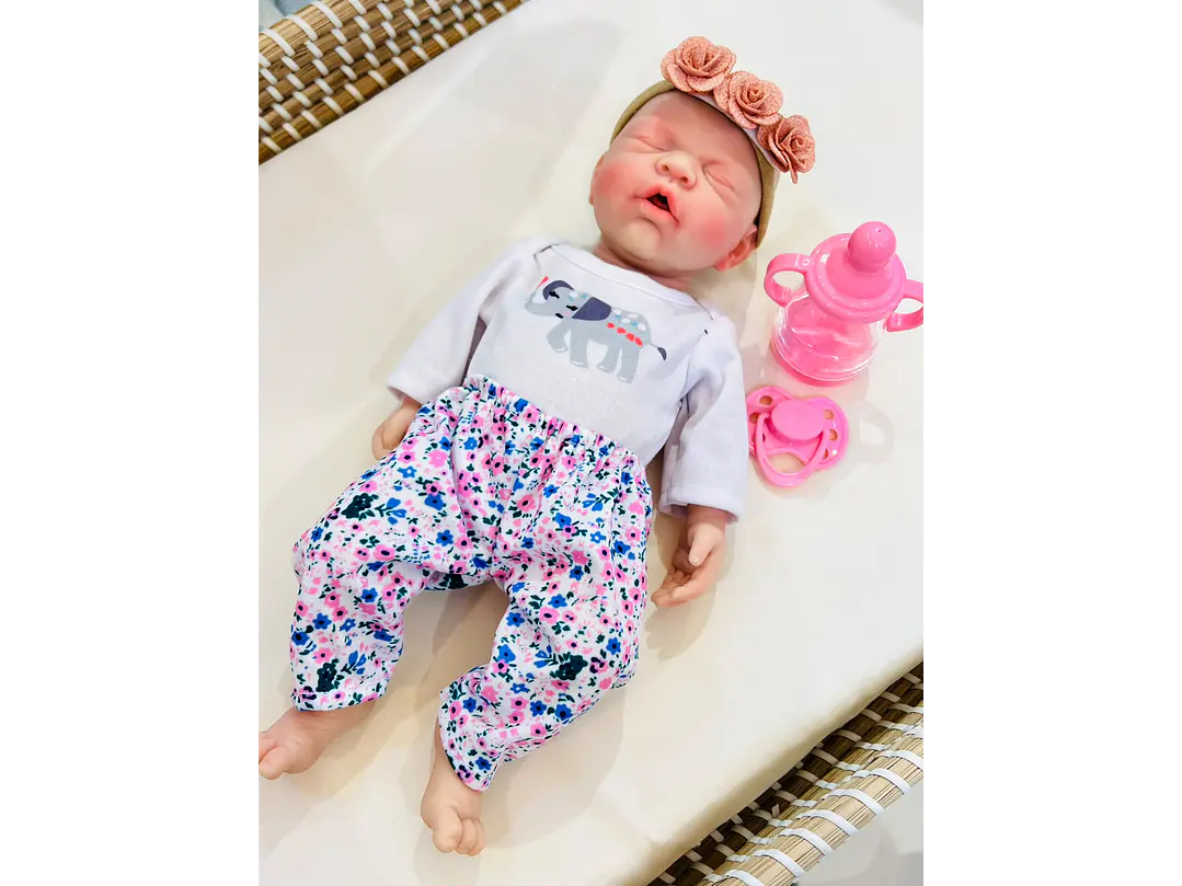 Bebe Realista 30 cm Vinilo Elaborada a Mano  1