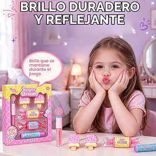 MU Kids - Juego de brillo labial