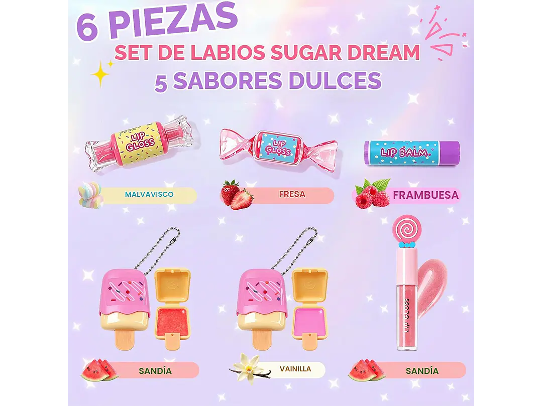MU Kids - Juego de brillo labial 2