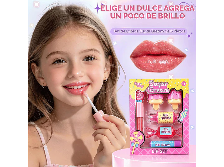 MU Kids - Juego de brillo labial 3